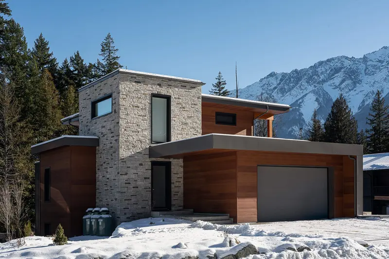 Eagle exterior with ICF construction and Benchlands views, Pemberton