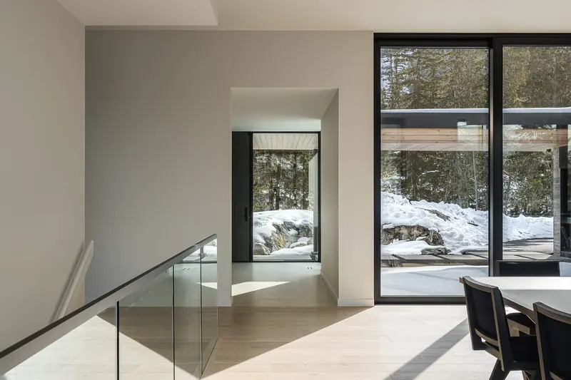 Warbler Way primary bedroom suite with alpine views