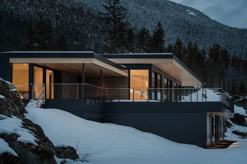 Warbler Way custom home exterior in Whistler, BC — Balmoral Construction