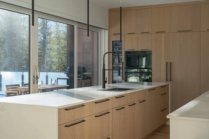 Eagle kitchen with custom Novat Architectural Millwork cabinetry