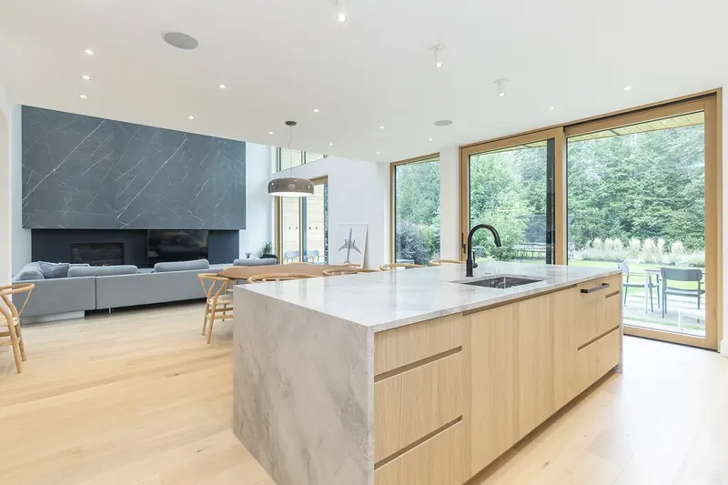 White Gold dining area with alpine views