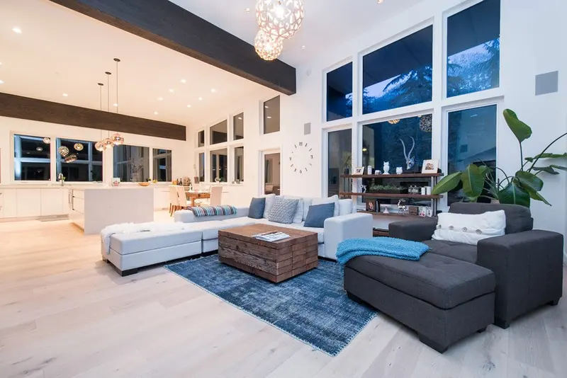 Wedgewoods rear elevation — custom rancher in Whistler by Balmoral Construction