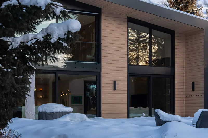 White Gold 2 landscape and exterior at dusk