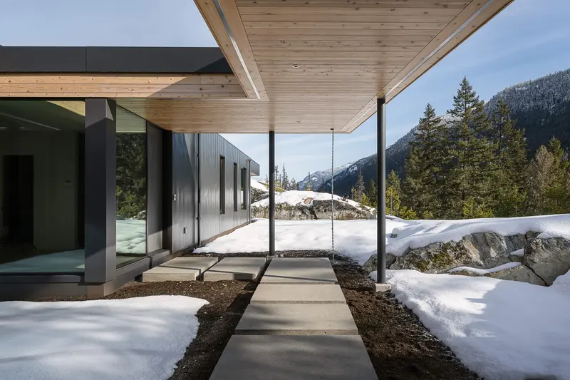 Warbler Way interior — custom home craftsmanship by Balmoral Construction in Whistler, BC