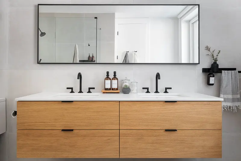 Sugarloaf hallway with built-in cabinetry and lighting