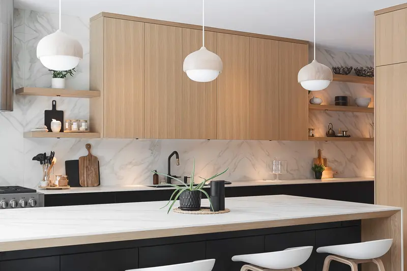 White Gold 2 primary suite with restrained material palette