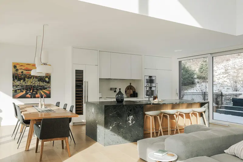 Sugarloaf open-plan living with floor-to-ceiling Innotech windows
