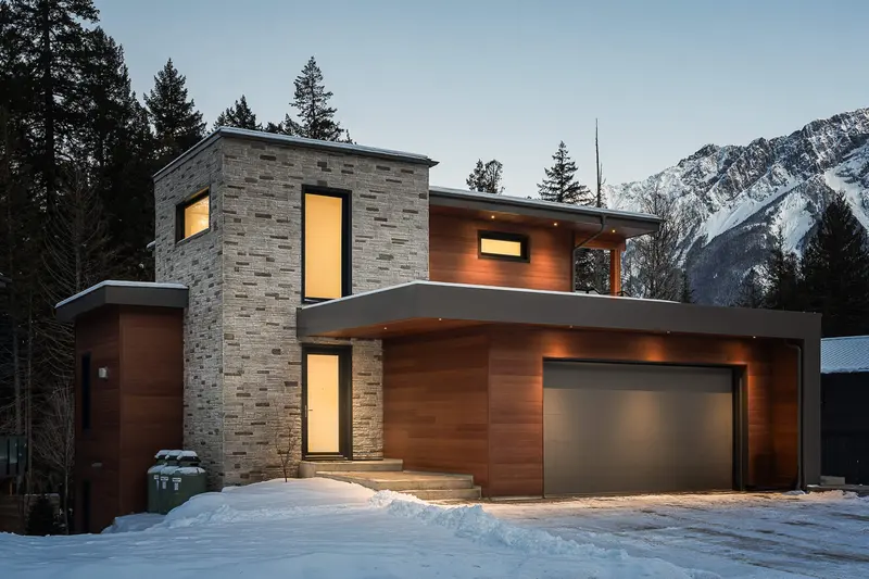 Eagle deck with outdoor living and mountain backdrop