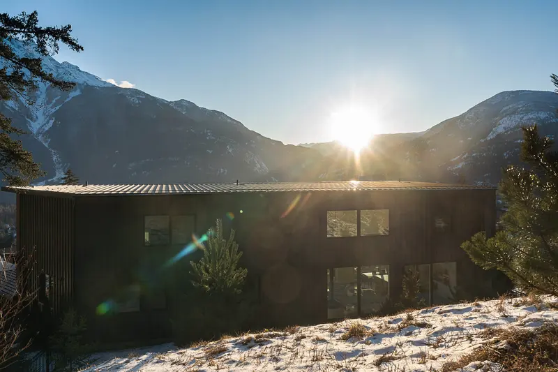 Sugarloaf exterior detail with Stark Architecture design